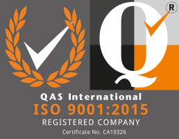 QAS International registered company logo - ISO 9001:2015